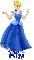 Cinderella in Blue Dress with Name