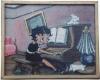 Betty Boop playing the piano