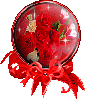 Globe Red Roses